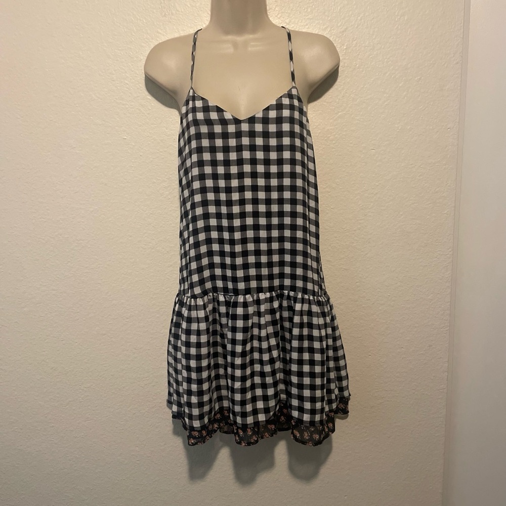 Black and White Gingham Dress